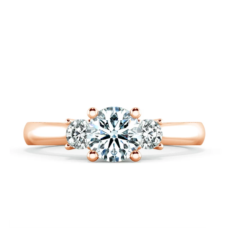 Nhẫn đính hôn Threestone có bridge accent NCH3204 2